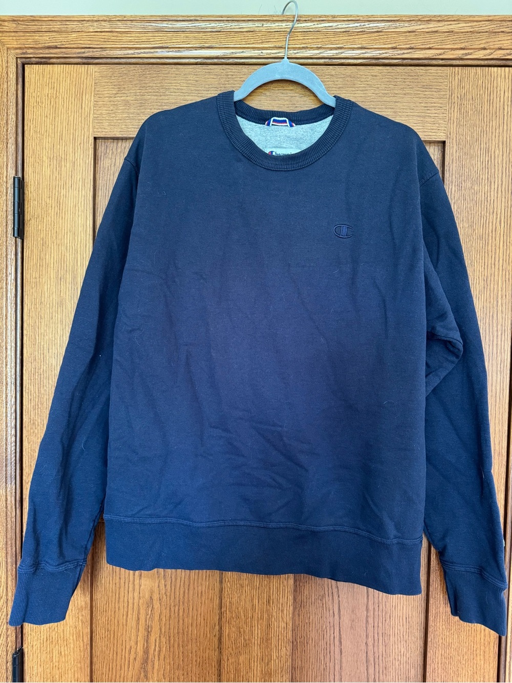Champion Men's Dark Navy Crewneck Sweatshirt